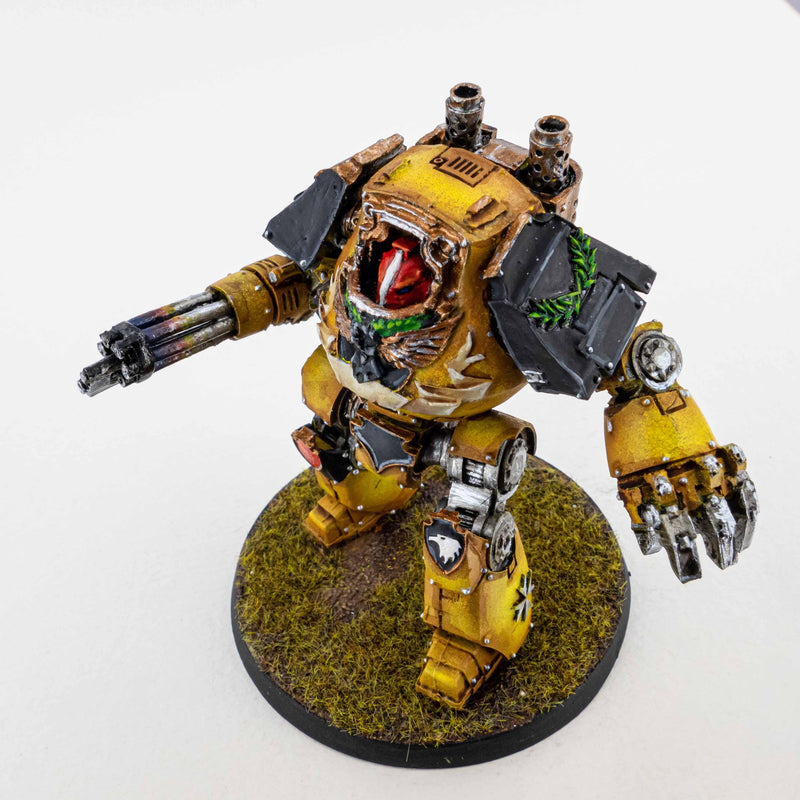 Imperial fists contemptor dreadnought - Painted Mini |MinisKeep