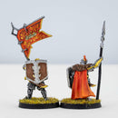 Iron Hills Dwarf Command (2 miniatures) Painted - Painted Mini |MinisKeep