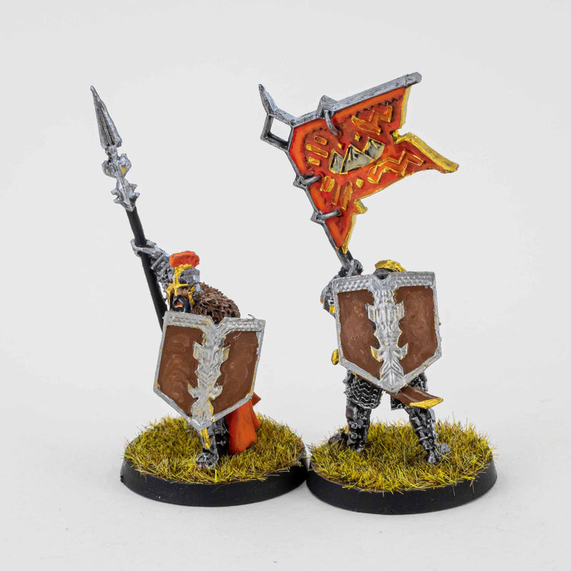 Iron Hills Dwarf Command (2 miniatures) Painted - Painted Mini |MinisKeep