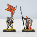 Iron Hills Dwarf Command (2 miniatures) Painted - Painted Mini |MinisKeep