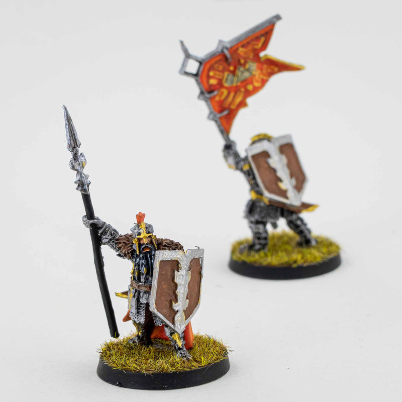 Iron Hills Dwarf Command (2 miniatures) Painted - Painted Mini |MinisKeep