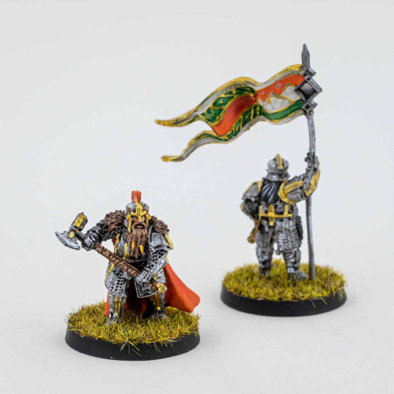 Iron Hills Dwarf Command with Mattocks - Painted Mini |MinisKeep